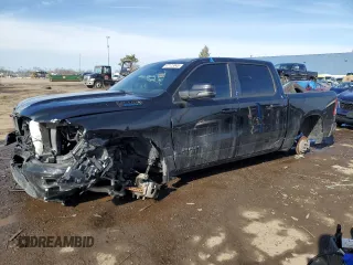 2023 Ram 1500 Big Horn with VIN 1C6RRFFG5PN577938, listed as a Copart auction lot 47123045 with 18,498 mi miles and Salvage title. Bid and sale history available at DreamBid. Image 1.