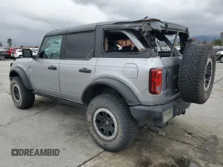 2022 Ford Bronco with VIN 1FMEE5DP1NLA98307, listed as a Copart auction lot 47690365 with 34,490 mi miles and Salvage Title. Bid and sale history available at DreamBid. Image 2.