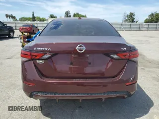 2021 Nissan Sentra SV with VIN 3N1AB8CV0MY203716, listed as a Copart auction lot 52529895 with 58,390 mi miles and Clean title. Bid and sale history available at DreamBid. Image 6.