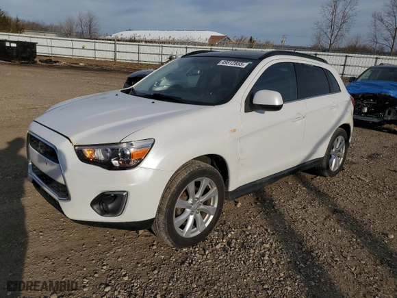 2013 Mitsubishi Outlander Sport SE with VIN 4A4AR4AU2DE007309, listed as a Copart auction lot 49812855 with 156,269 mi miles and Clean Title. Bid and sale history available at carsss.com. Image 1.