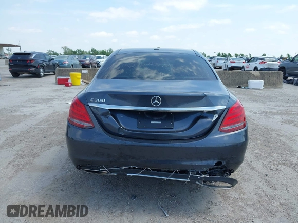 2015 Mercedes-Benz C-Class C 300 with VIN 55SWF4JB4FU056399, listed as a IAAI auction lot 41917600 with 74,398 mi miles. Bid and sale history available at carsss.com. Image 16.
