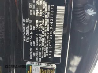 2022 Kia Telluride EX z VIN 5XYP34HC8NG312371, wystawiony jako Copart lot #53323975 z przebiegiem 68 891 mil mil oraz Nie do naprawy • Non repairable. Historia ofert i sprzedaży dostępna na DreamBid. Obrazek 13.