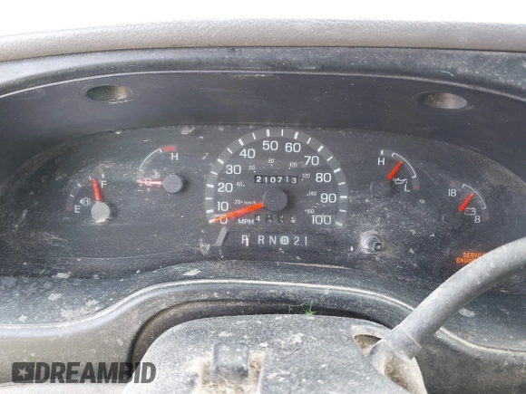 2000 Ford Econoline Cargo with VIN 1FTRE14W7YHA37668, listed as a IAAI auction lot 42001679 with 210,713 mi miles. Bid and sale history available at carsss.com. Image 7.