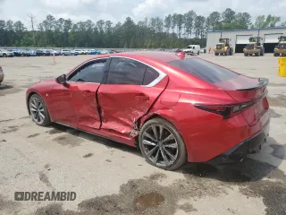 2022 Lexus IS 350 F Sport z VIN JTHGZ1B25N5056419, wystawiony jako Copart lot #53613145 z przebiegiem 76 229 mil mil oraz Szkody całkowita. Historia ofert i sprzedaży dostępna na DreamBid. Obrazek 2.