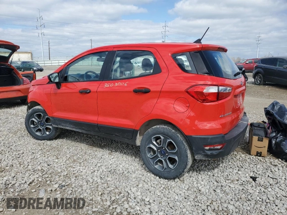 2020 Ford EcoSport S with VIN MAJ6S3FL6LC314137, listed as a Copart auction lot 48858535 with 94,020 mi miles and Salvage Title. Bid and sale history available at DreamBid. Image 2.