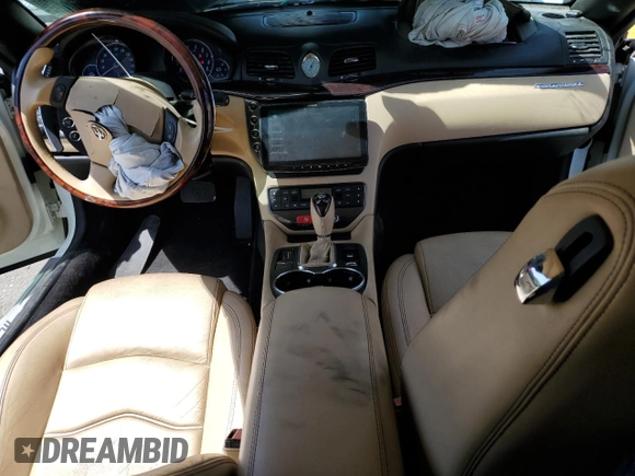 2015 Maserati GranTurismo Sport with VIN ZAM45MMA4F0140487, listed as a Copart auction lot 47414703 with 33,718 mi miles and . Bid and sale history available at DreamBid. Image 8.