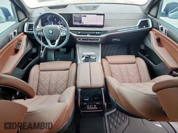 2024 BMW X5 xDrive40i with VIN 5UX23EU09R9T07066, listed as a Copart auction lot 61271495 with 18,042 mi miles and Salvage title. Bid and sale history available at DreamBid. Image 8.