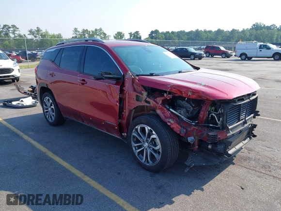 2020 GMC Terrain SLT z VIN 3GKALPEX1LL119567, wystawiony jako IAAI lot #42573634 z przebiegiem 82 361 mil mil oraz . Historia ofert i sprzedaży dostępna na DreamBid. Obrazek 1.