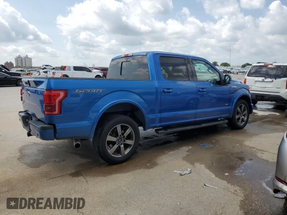2015 Ford F-150 XL with VIN 1FTEW1CG8FFD02631, listed as a Copart auction lot 60219845 with 131,759 mi miles and Salvage title. Bid and sale history available at DreamBid. Image 3.