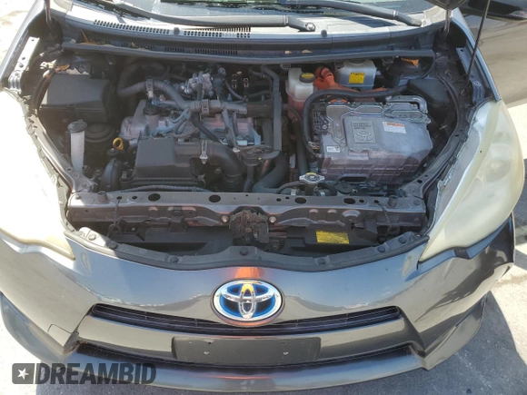 2012 Toyota Prius One with VIN JTDKDTB38C1525411, listed as a Copart auction lot 52160395 with 189,625 mi miles and Salvage Title. Bid and sale history available at carsss.com. Image 12.