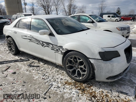 2015 Chrysler 300 S with VIN 2C3CCABG0FH797203, listed as a Copart auction lot 43974915 with 159,216 mi miles and Salvage Title. Bid and sale history available at DreamBid. Image 4.
