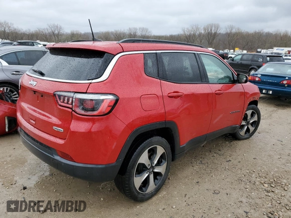 2018 Jeep Compass Latitude with VIN 3C4NJCBB8JT240940, listed as a Copart auction lot 49711225 with 133,449 mi miles and Salvage Title. Bid and sale history available at carsss.com. Image 3.