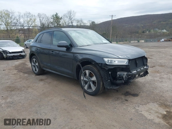 2020 Audi Q5 Premium with VIN WA1ANAFY0L2077771, listed as a IAAI auction lot 42049221 with 29,849 mi miles and . Bid and sale history available at DreamBid. Image 1.