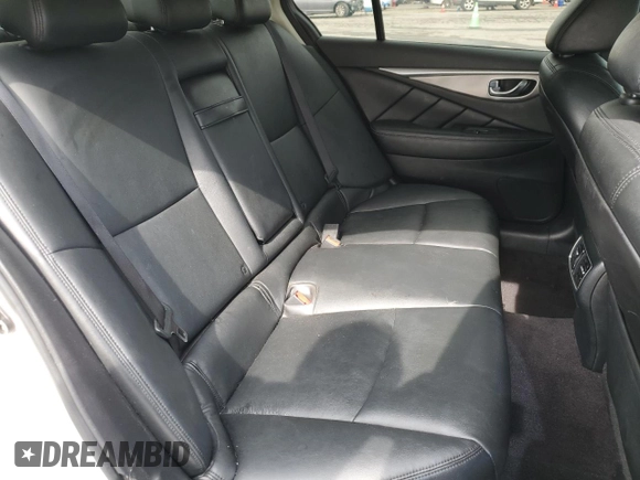 2015 Infiniti Q50 with VIN JN1BV7AP7FM356450, listed as a Copart auction lot 54594765 with 136,096 mi miles and Salvage title. Bid and sale history available at DreamBid. Image 10.