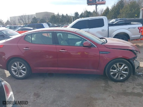 2011 Kia Optima EX with VIN KNAGN4A74B5057825, listed as a IAAI auction lot 41423999 with 1 mi miles. Bid and sale history available at carsss.com. Image 12.