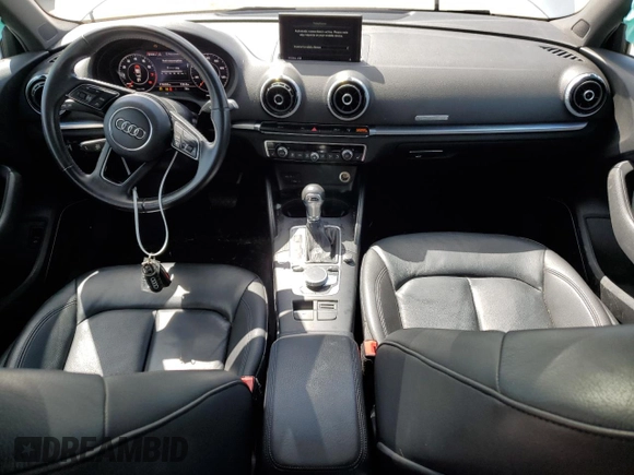 2017 Audi A3 Premium Plus with VIN WAUJ8GFF7H1006110, listed as a Copart auction lot 57037504 with 176,660 mi miles and Salvage Title. Bid and sale history available at DreamBid. Image 8.