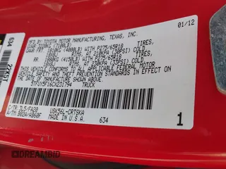 2012 Toyota Tundra z VIN 5TFUY5F16CX231794, wystawiony jako IAAI lot #42454478 z przebiegiem 249 756 mil mil oraz . Historia ofert i sprzedaży dostępna na DreamBid. Obrazek 9.