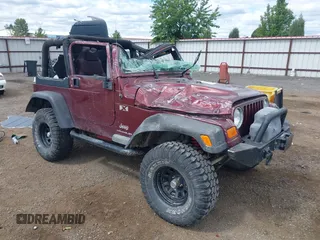 2003 Jeep Wrangler X with VIN 1J4FA39S73P349014, listed as a IAAI auction lot 42582747 with 50,525 mi miles and . Bid and sale history available at DreamBid. Image 1.