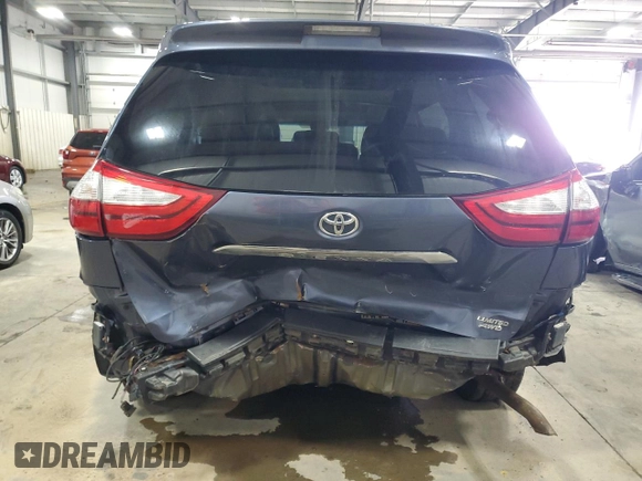 2015 Toyota Sienna Ltd with VIN 5TDDK3DC1FS096695, listed as a Copart auction lot 48049965 with 123,500 mi miles and Salvage Title. Bid and sale history available at carsss.com. Image 6.