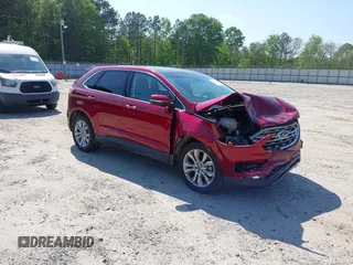 2019 Ford Edge Titanium z VIN 2FMPK3K99KBB85281, wystawiony jako IAAI lot #42139243 z przebiegiem 30 135 mil mil oraz . Historia ofert i sprzedaży dostępna na DreamBid. Obrazek 1.
