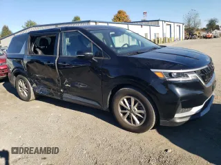 2023 Kia Carnival LX with VIN KNDNB4H32P6237635, listed as a Copart auction lot 76729874 with 26,412 mi miles and Salvage Title. Bid and sale history available at carsss.com. Image 4.