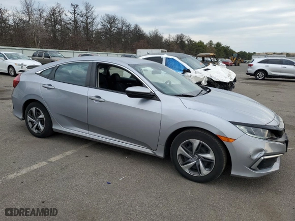 2019 Honda Civic Sedan LX with VIN 2HGFC2F62KH575600, listed as a Copart auction lot 50472195 with 50,016 mi miles and Salvage Title. Bid and sale history available at carsss.com. Image 4.