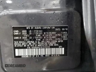 2019 Subaru Outback Premium with VIN 4S4BSAHC3K3208099, listed as a Copart auction lot 53633105 with 75,792 mi miles and Salvage Title. Bid and sale history available at DreamBid. Image 13.