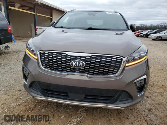 2019 Kia Sorento SX z VIN 5XYPK4A51KG591866, wystawiony jako Copart lot #47398695 z przebiegiem 119 126 mil mil oraz Szkoda całkowita • Salvage title. Historia ofert i sprzedaży dostępna na DreamBid. Obrazek 5.