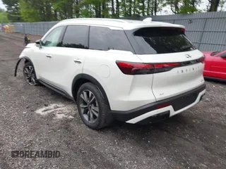 2025 Infiniti QX60 Luxe with VIN 5N1AL1FS6SC351230, listed as a IAAI auction lot 42285154 with 310 mi miles and . Bid and sale history available at DreamBid. Image 3.