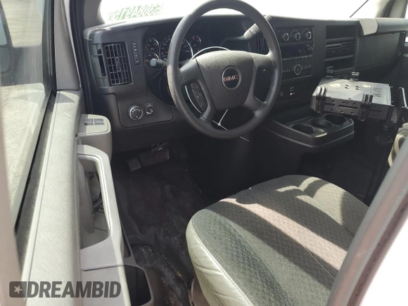 2020 GMC Savana Cargo Van with VIN 1GTW7AFG8L1210215, listed as a Copart auction lot 53084915 with 34,435 mi miles and Clean Title. Bid and sale history available at carsss.com. Image 8.