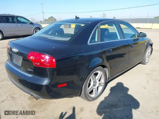 2007 Audi A4 2.0T with VIN WAUAF78E37A040912, listed as a IAAI auction lot 41383082 with 132,491 mi miles. Bid and sale history available at carsss.com. Image 4.