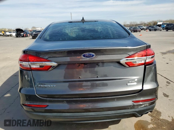 2020 Ford Fusion SE with VIN 3FA6P0HD1LR148164, listed as a Copart auction lot 46364045 with 78,497 mi miles and Salvage Title. Bid and sale history available at DreamBid. Image 6.