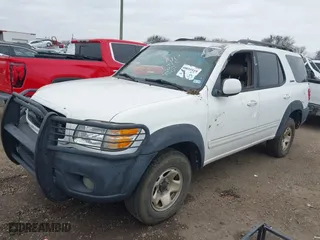 2003 Toyota Sequoia Limited with VIN 5TDBT48A03S204447, listed as a IAAI auction lot 41548596 with 1 mi miles. Bid and sale history available at carsss.com. Image 2.