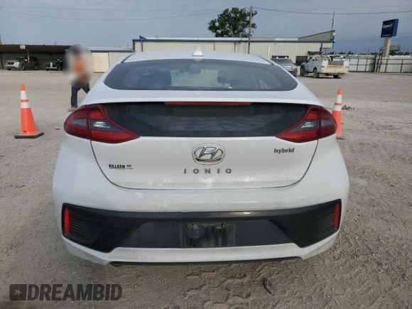2018 Hyundai Ioniq Limited with VIN KMHC85LCXJU090806, listed as a Copart auction lot 52827895 with 87,976 mi miles and Salvage title. Bid and sale history available at DreamBid. Image 6.
