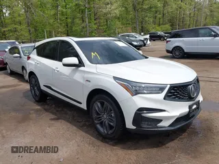 2021 Acura RDX w/A-Spec Package with VIN 5J8TC2H63ML048400, listed as a IAAI auction lot 42128393 with 37,496 mi miles and . Bid and sale history available at DreamBid. Image 1.