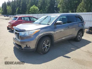 2016 Toyota Highlander XLE z VIN 5TDJKRFH0GS261779, wystawiony jako Copart lot #57813885 z przebiegiem 92 860 mil mil oraz Szkoda całkowita • Salvage title. Historia ofert i sprzedaży dostępna na DreamBid. Obrazek 1.