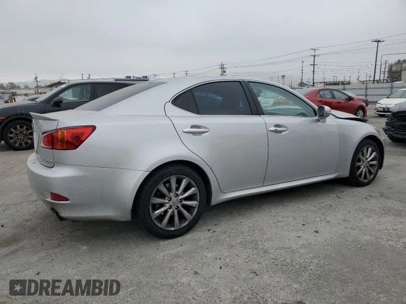 2010 Lexus IS 250 with VIN JTHBF5C24A5110506, listed as a Copart auction lot 52931455 with 117,942 mi miles and Salvage Title. Bid and sale history available at DreamBid. Image 3.