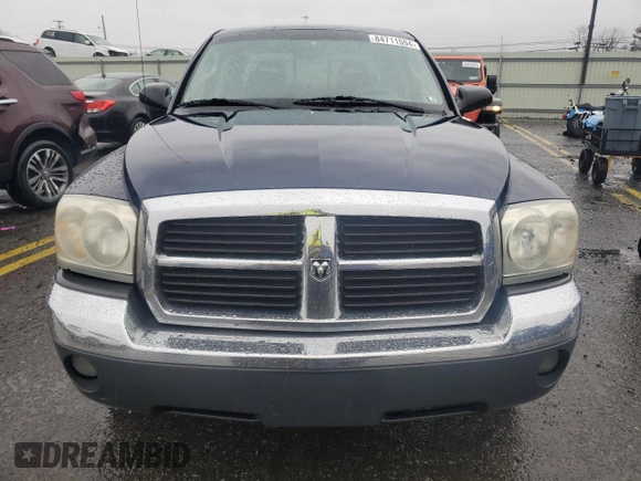 2005 Dodge Dakota SLT with VIN 1D7HE48K95S177858, listed as a Copart auction lot 84711594 with 271,078 mi miles and Clean Title. Bid and sale history available at DreamBid. Image 5.
