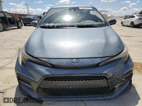 2021 Toyota Corolla SE with VIN JTDP4MCE6MJ058938, listed as a Copart auction lot 51864075 with 66,278 mi miles and Salvage Title. Bid and sale history available at carsss.com. Image 5.