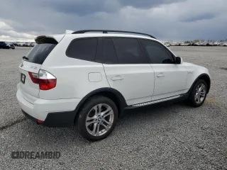 2008 BMW X3 3.0si with VIN WBXPC93468WJ16775, listed as a Copart auction lot 52457185 with 131,275 mi miles and Salvage Title. Bid and sale history available at DreamBid. Image 3.