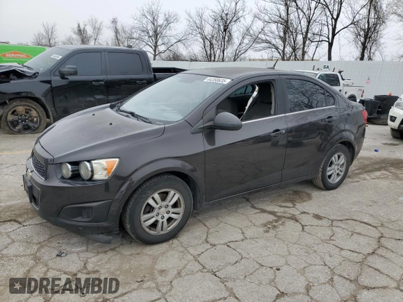 2014 Chevrolet Sonic LT with VIN 1G1JC5SH2E4242891, listed as a Copart auction lot 44350635 with 160,640 mi miles and Salvage Title. Bid and sale history available at DreamBid. Image 1.