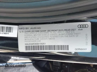 2016 Audi S6 Prestige z VIN WAUH2AFC6GN130251, wystawiony jako IAAI lot #41912382 z przebiegiem 72 512 mil mil oraz . Historia ofert i sprzedaży dostępna na DreamBid. Obrazek 9.