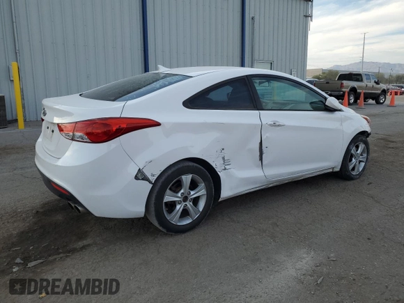 2013 Hyundai Elantra Coupe GS with VIN KMHDH6AE3DU016131, listed as a Copart auction lot 74625614 with 75,332 mi miles and Non Repairable. Bid and sale history available at carsss.com. Image 3.