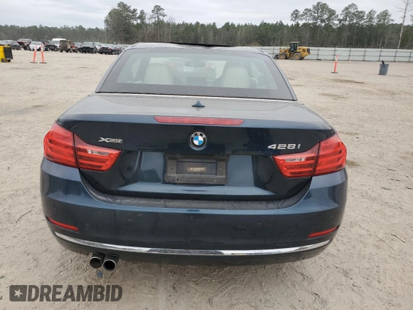 2016 BMW 4 Series 428i xDrive with VIN WBA3T1C55GP821711, listed as a Copart auction lot 44401385 with 54,833 mi miles and Salvage title. Bid and sale history available at DreamBid. Image 6.