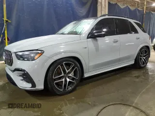 2024 Mercedes-Benz GLE 53 AMG with VIN 4JGFB6BB3RB008127, listed as a Copart auction lot 53165575 with 25,563 mi miles and Salvage title. Bid and sale history available at DreamBid. Image 1.