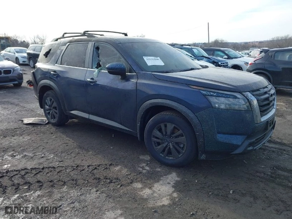 2024 Nissan Pathfinder Rock Creek with VIN 5N1DR3BDXRC264097, listed as a IAAI auction lot 41535860 with 1 mi miles. Bid and sale history available at carsss.com. Image 1.
