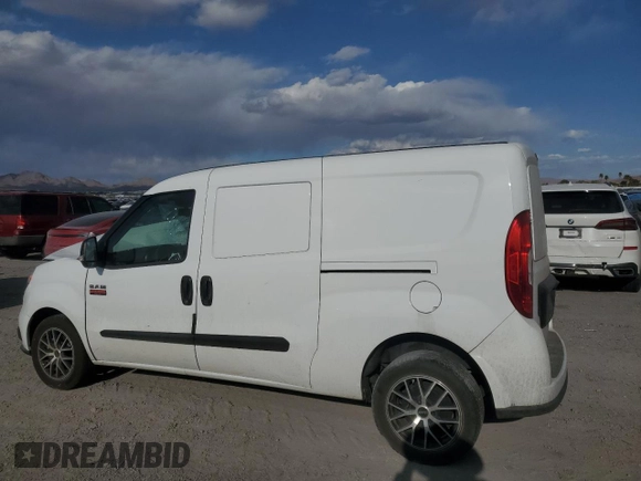 2022 Ram ProMaster City Cargo Tradesman with VIN ZFBHRFAB6N6W62992, listed as a Copart auction lot 51525895 with 111,144 mi miles and Salvage title. Bid and sale history available at DreamBid. Image 2.
