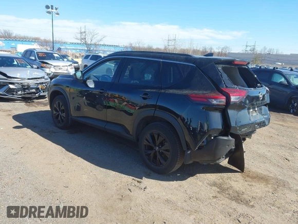 2023 Nissan Rogue SV with VIN JN8BT3BB2PW183588, listed as a IAAI auction lot 41811532 with 20,813 mi miles. Bid and sale history available at carsss.com. Image 3.