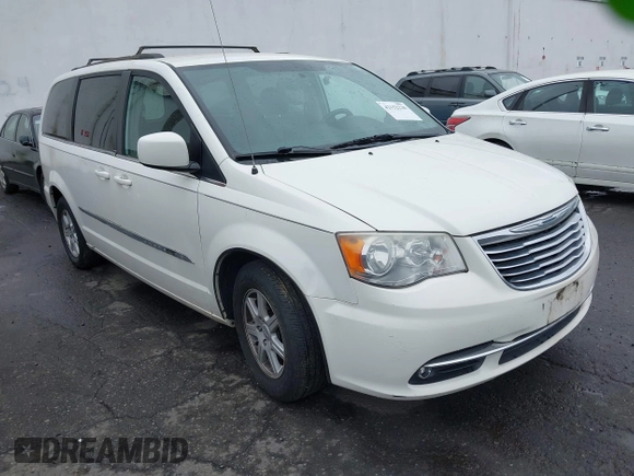 2013 Chrysler Town & Country Touring with VIN 2C4RC1BG7DR629829, listed as a IAAI auction lot 42152230 with 188,473 mi miles. Bid and sale history available at carsss.com. Image 1.