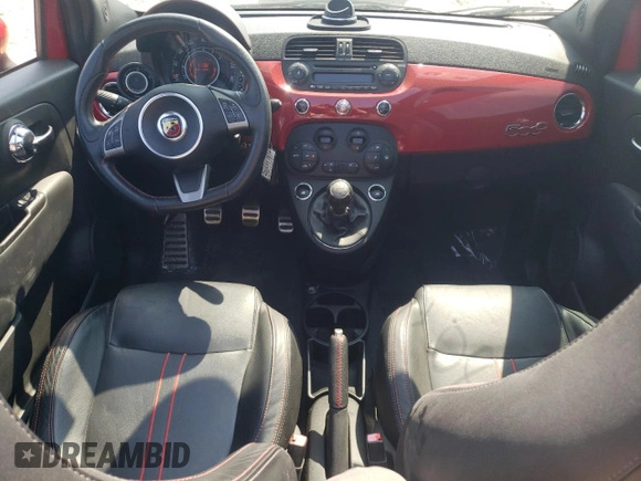 2013 FIAT 500 Abarth with VIN 3C3CFFJH0DT648891, listed as a Copart auction lot 69580054 with 69,507 mi miles and Salvage Title. Bid and sale history available at carsss.com. Image 8.